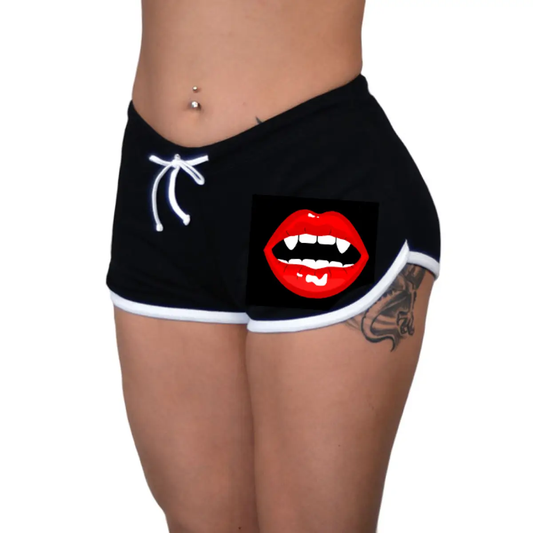 Vampire's Kiss - Women's Shorts Black/Red