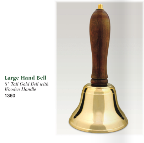 Large Brass Hand Bell