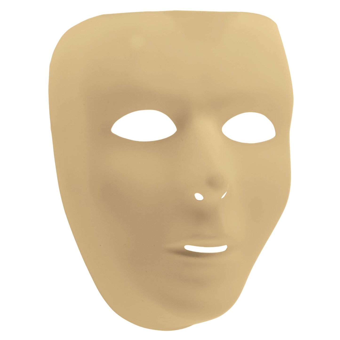 Full Plastic Face Mask - Gold