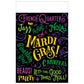 Plastic Tablecovers: Mardi Gras