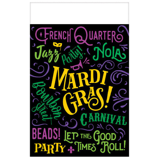 Plastic Tablecovers: Mardi Gras