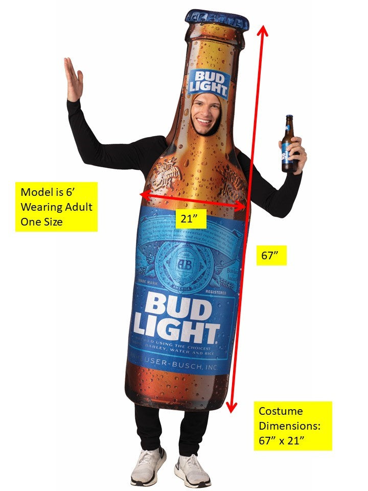 Bud Light Beer Bottle: O/S