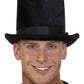 6" Velvet Top Hat w/ Black Band