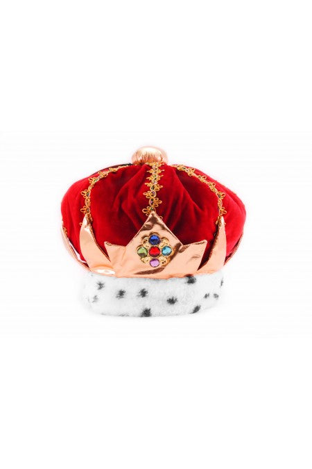 King Plush Hat Red