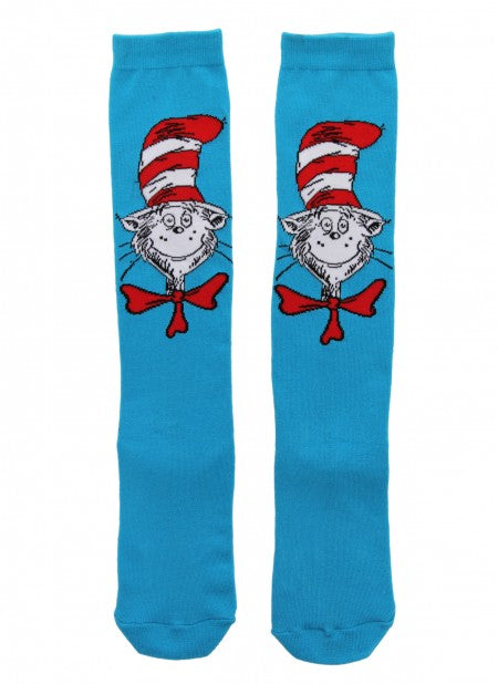 The Cat in the Hat Paws Knee High Costume Socks