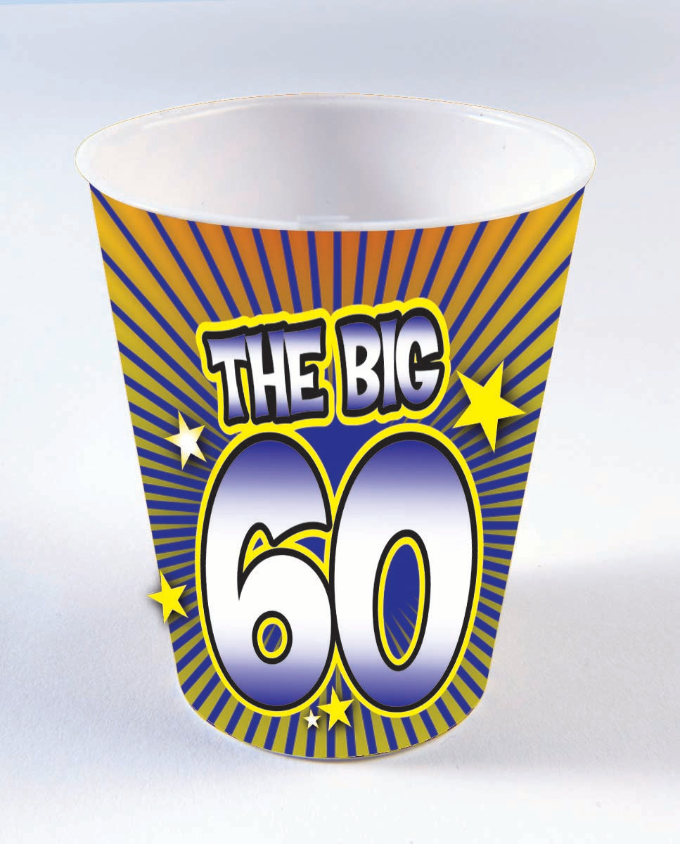 Birthday Shot Glass Beads: "THE BIG 60"