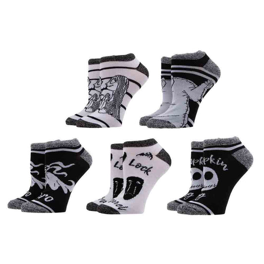 The Nightmare Before Christmas Ankle Socks (5 Pair)