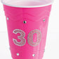 Plastic Solo Cup "30" - Pink