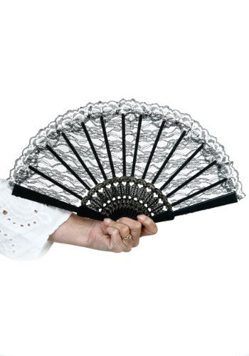 Lace Fan: Black