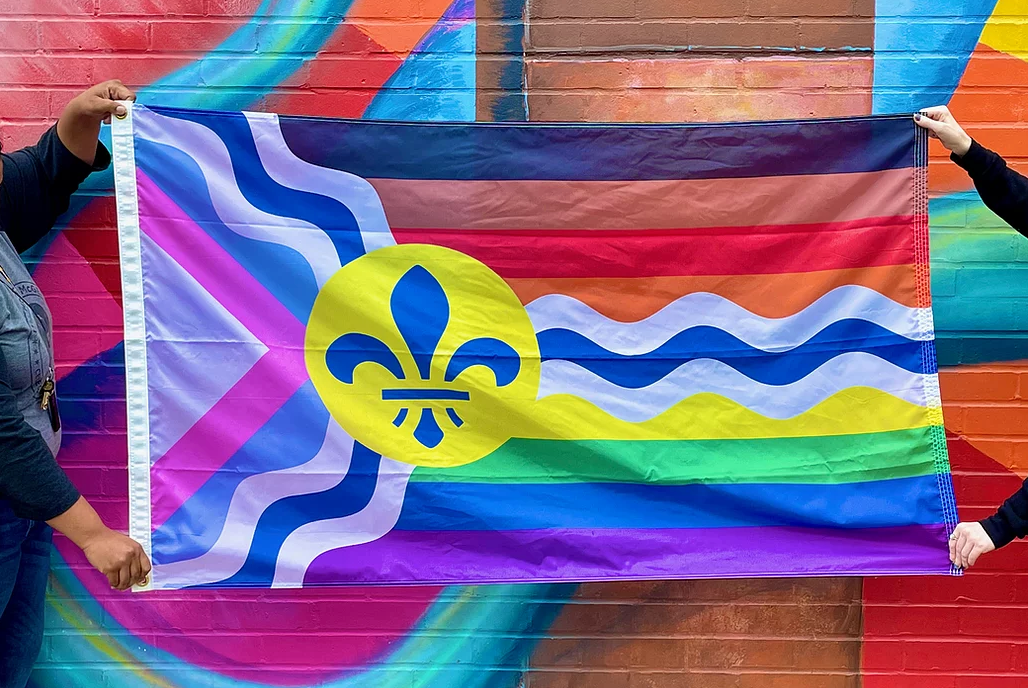 St. Louis inclusive Pride Flag.