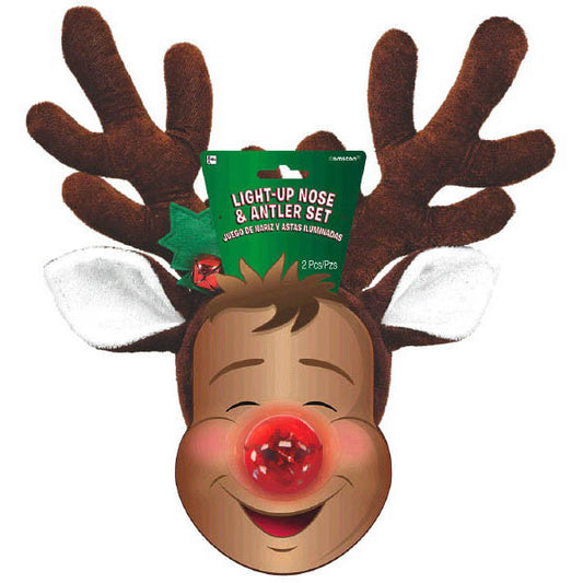 Light-Up Nose & Antler Set