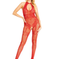 Seamless Rhinestone Fishnet Bodystocking