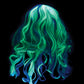 Child Ghost Wig - Glow in the Dark