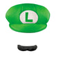 Luigi Hat & Mustache Kit - Adult