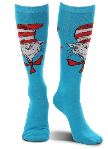 The Cat in the Hat Paws Knee High Costume Socks