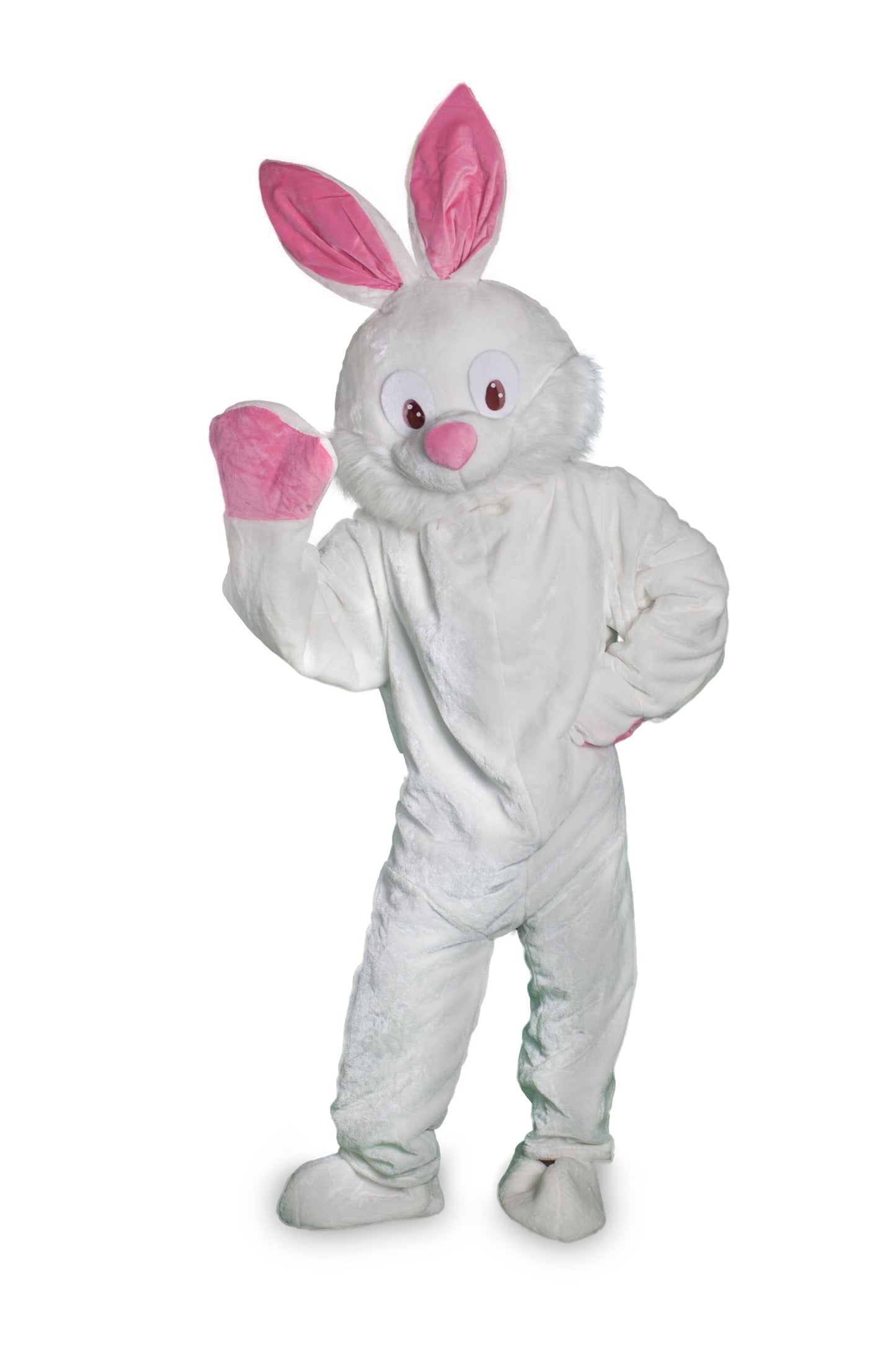 Short Hair Easter Bunny Mascot Costume: Standard