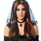 Gothic Goddess Wig - Mixed Dark Brown