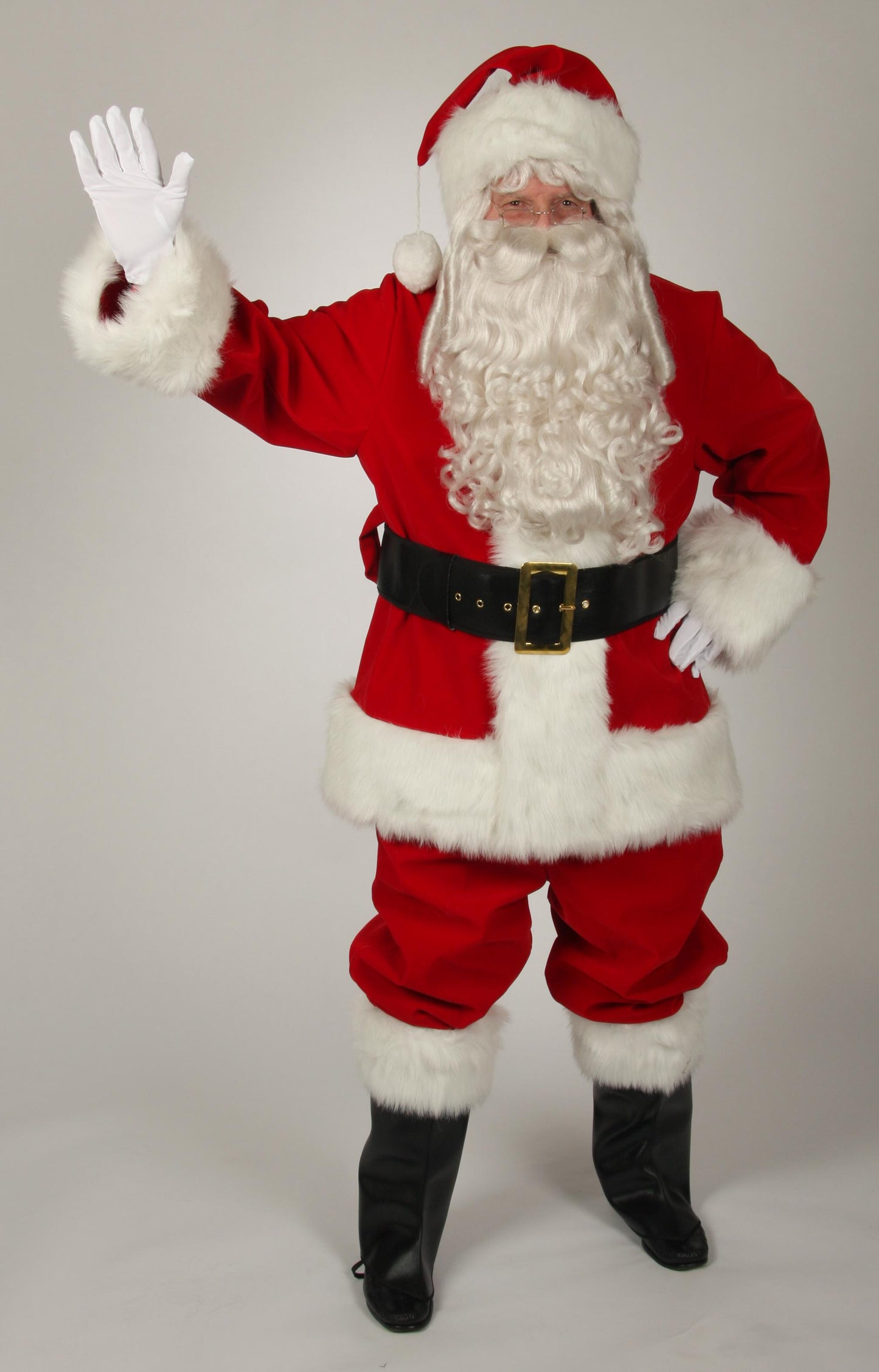 Regal Red Velvet Santa Suit