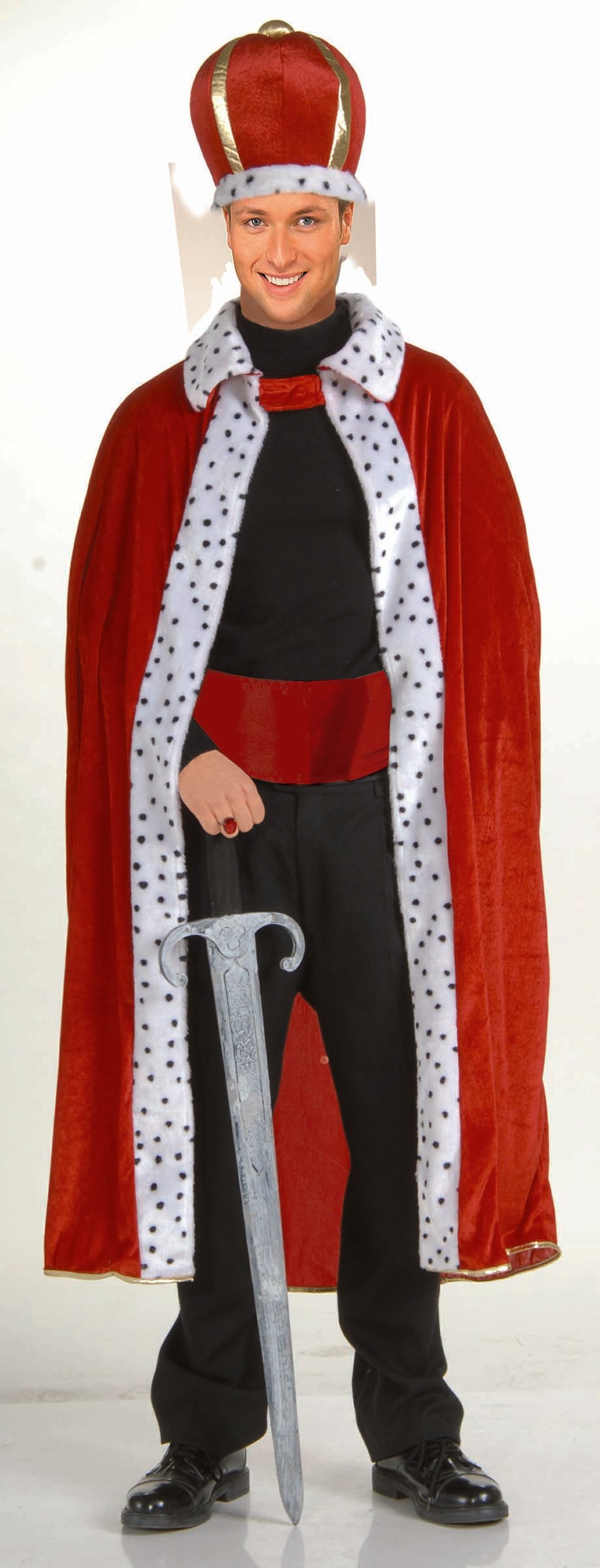 Kingly Robe Costume Adult King's Red Robe & Crown Costume for Men and Women – Johnnie Brocks