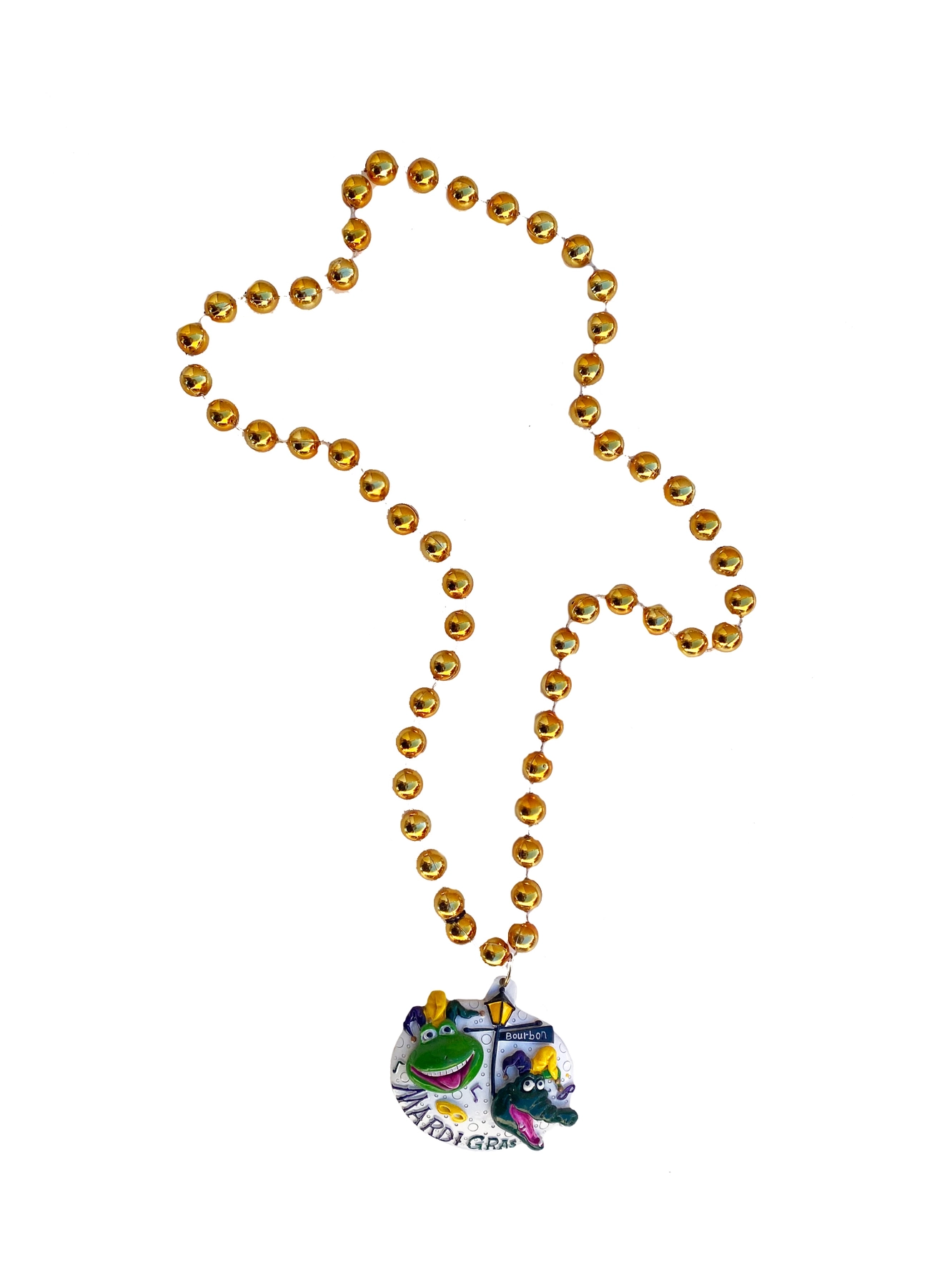 Specialty Beads - Bourbon Street Mardi Gras Gators