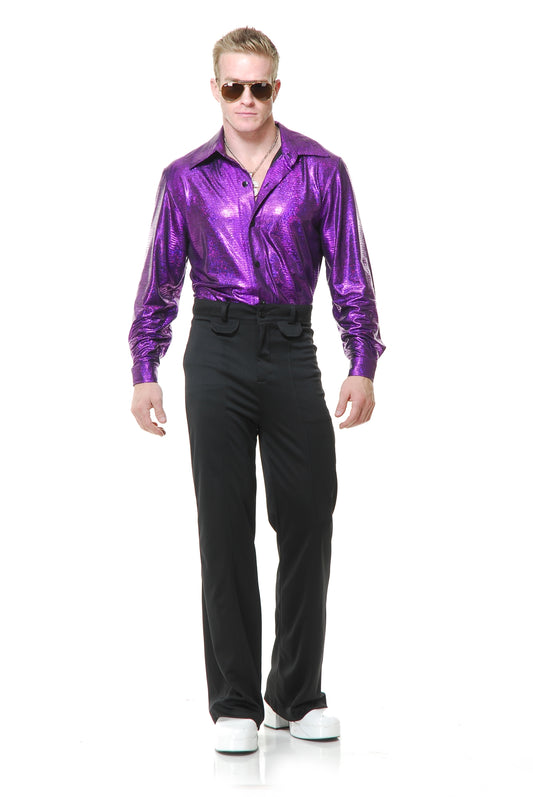 Crocodile Disco Shirt: Purple