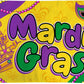 Mardi Gras Flag (3x5ft) - Beads