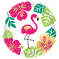 7" Metallic Plates: Aloha "Flamingo" (8ct.)