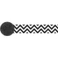 81' Crepe Streamer: Chevron - Black/White