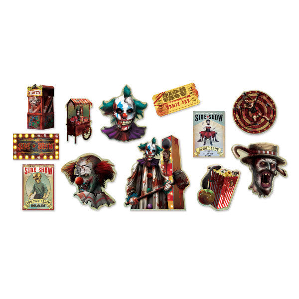 Valuce Cutouts Pack: Undead Circus (12pk.)