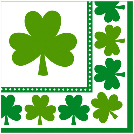 Beverage Napkin: Lucky Shamrock (16ct.)