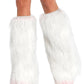 Furry Lurex Leg Warmers