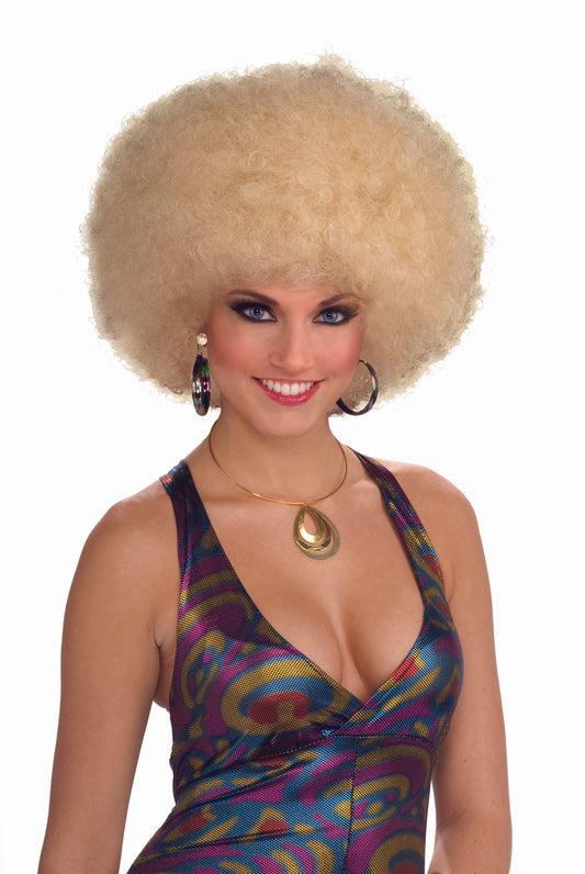 Deluxe Afro Wig: Mixed Blonde