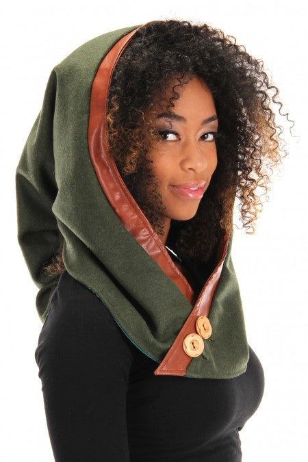 Woodland Elf Plush Hood