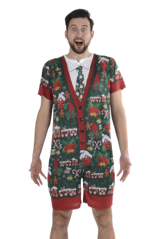 Men's Ugly Xmas Romper