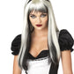 Enchanted Tresses Wig: Black/White