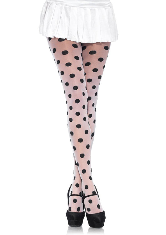 Sheer Polka Dot Pantyhose