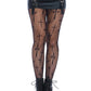 Worship Me Cross Tights - Black