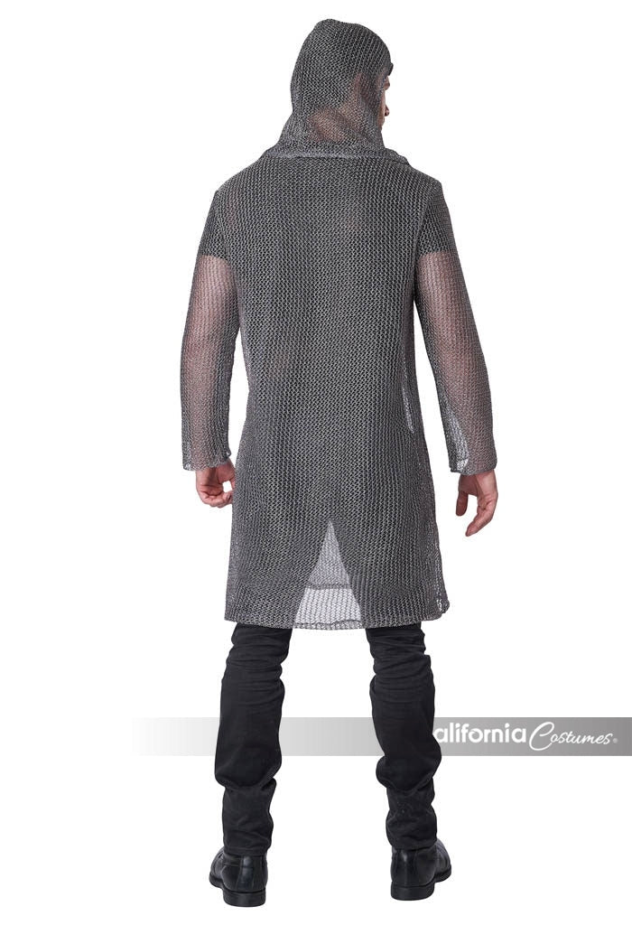 Unisex Metallic Knit Chainmail Tunic & Cowl