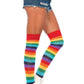 Thigh Highs Stockings: Cherry Rainbow