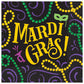 Beverage Napkins: Mardi Gras (125pk.)