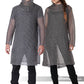 Unisex Metallic Knit Chainmail Tunic & Cowl