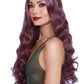 Long Curly Wig - Light Plum/Burgundy