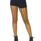 Rasta Striped Fishnet Tights - O/S