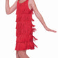 Roaring 20's Flapper Dress: Red