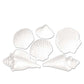 White Plastic Seashells (6pk.)