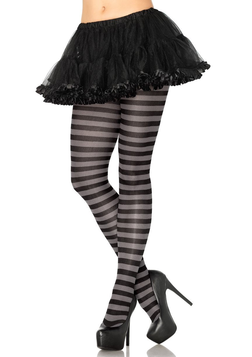 Nylon Striped Tights