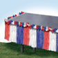 Patriotic Table Skirt: Red/White/Blue