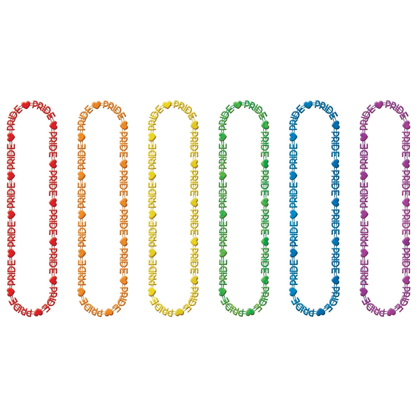 Rainbow Pride Beads (6 Count)