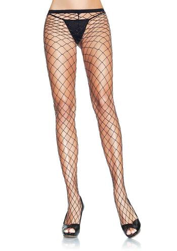 Industrial Net Pantyhose - Black/Silver