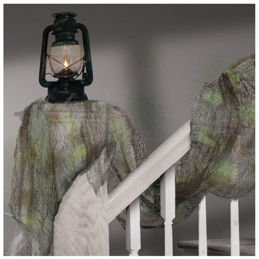 Halloween Gauze Drape: Gray (2'x15')